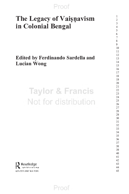 First page of “Vaiṣṇavism in Colonial Bengal: Beyond the Hindu Renaissance”