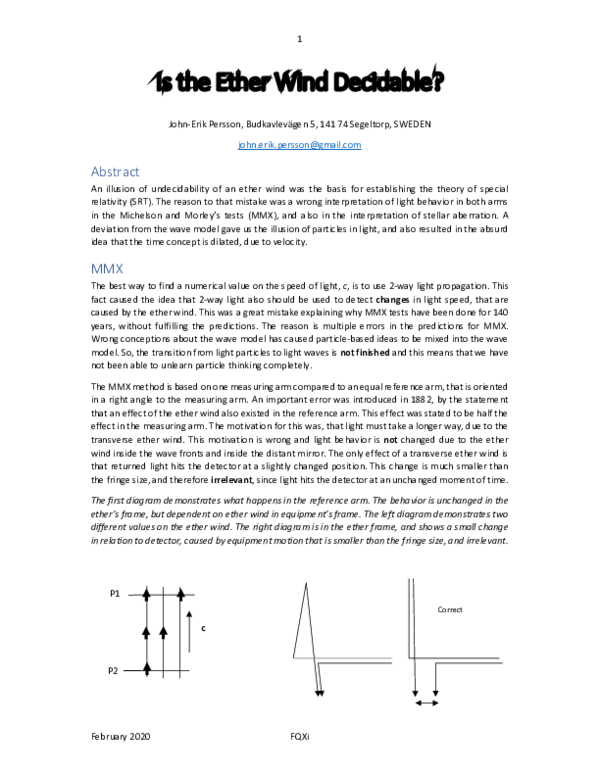 (PDF) Is the Ether Wind Decidable