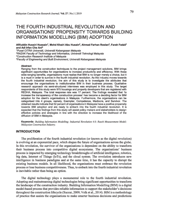 (PDF) The Fourth Industrial Revolution and Organisations’ Propensity ...