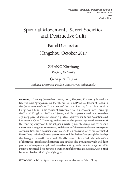 Destructive cults essay image