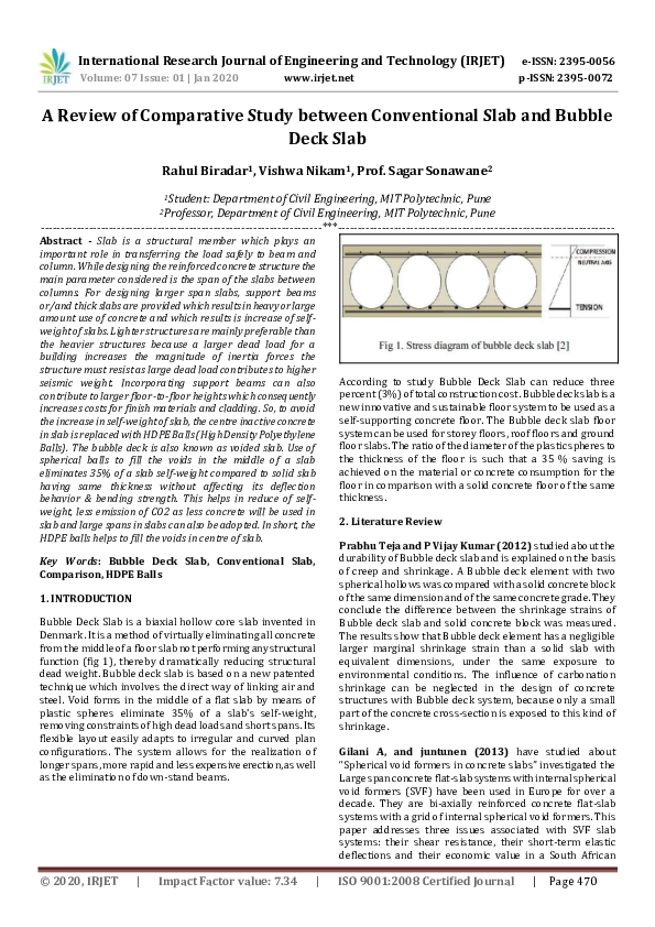 Pdf Irjet A Review Of Comparative Study Between Conventional Slab Pdf Irjet A Review Of Comparative Study Between Conventional Slab