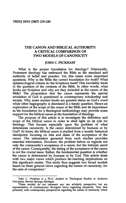 Canonical criteria essay picture