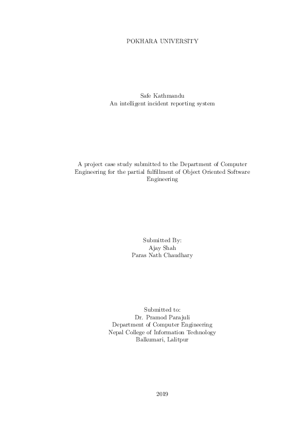 (PDF) Safe Kathmandu Paras Nath Chaudhary Academia.edu