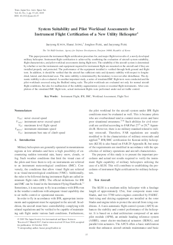 (PDF) System Suitability and Pilot Workload Assessments for Instrument ...