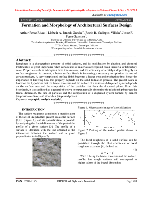 (PDF) Formation and Morphology of Architectural Surfaces Design iJSRED Journal Academia.edu