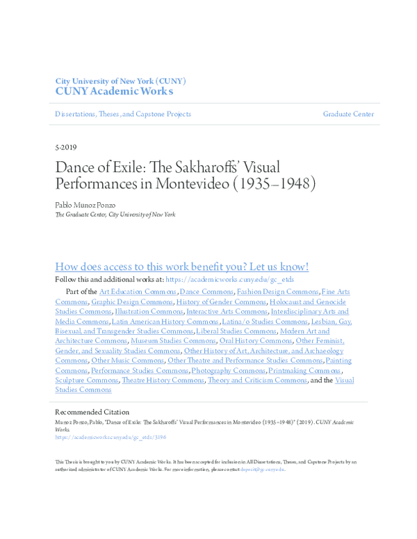 Pdf Dance Of Exile The Sakharoffs Visual Performances In Montevideo 1935 1948 Pablo Munoz Ponzo Academia Edu