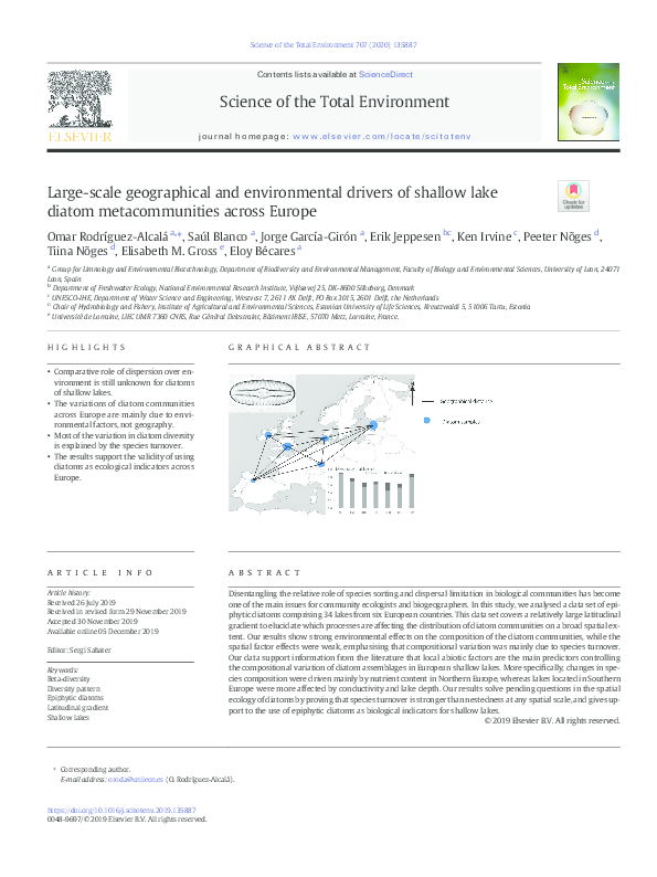 (PDF) Large-scale geographical and environmental drivers of shallow ...