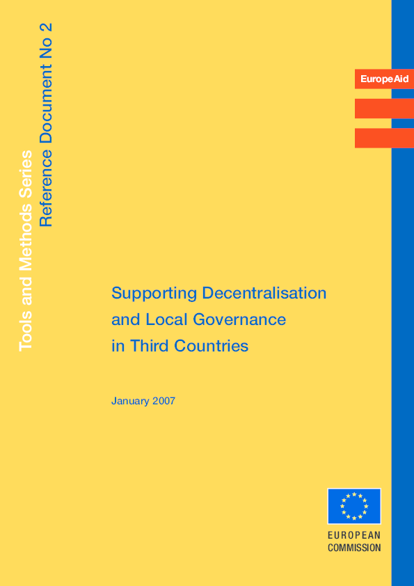 (PDF) Supporting Decentralisation and Local Governance in Third ...