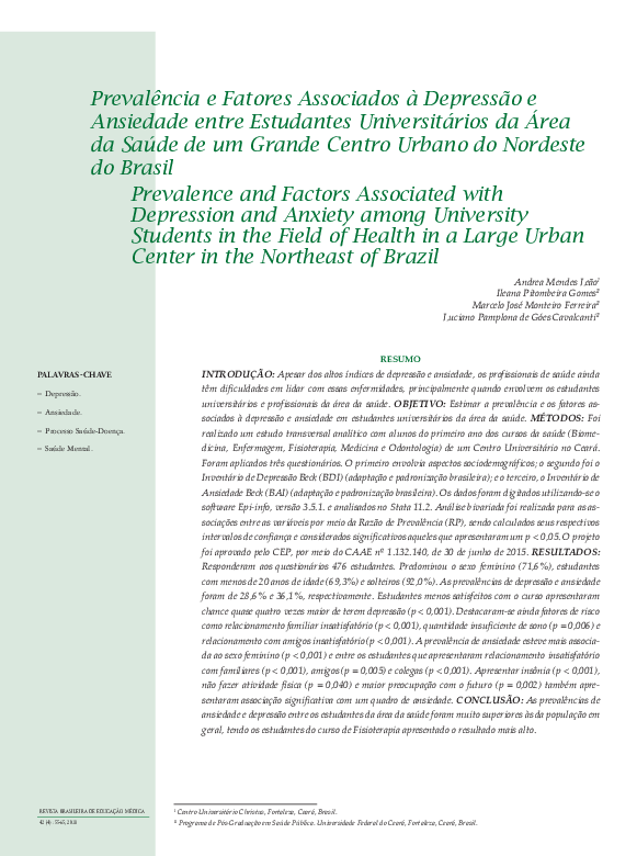 (PDF) REVISTA BRASILEIRA DE EDUCAÇÃO MÉDICA 42 (4) : 55-65; 2018