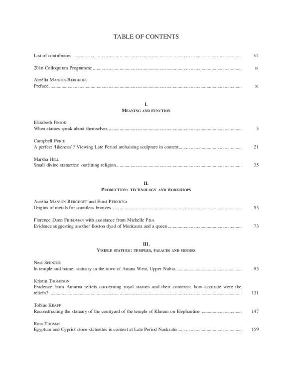 (PDF) Statues in Context Production, Meaning and (Re)uses (2019