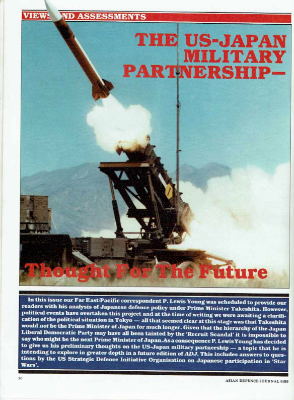 (PDF) US - Japan Military Partnership - Thought for the Future