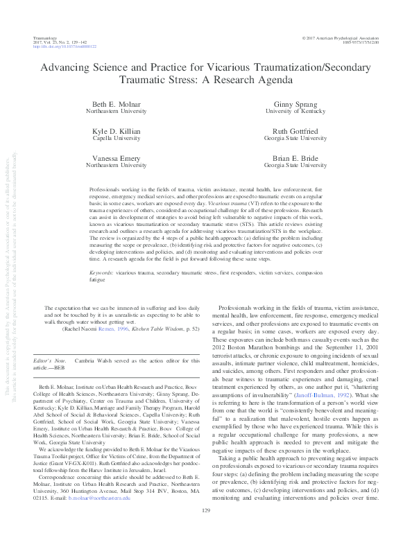 Vicarious trauma essay 06 image