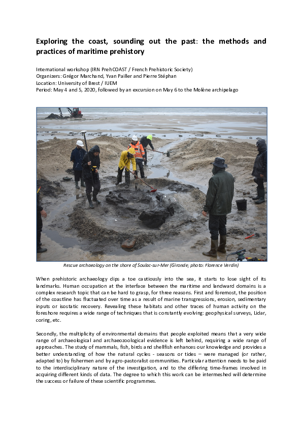 (PDF) Exploring the coast, sounding out the past: the methods and ...