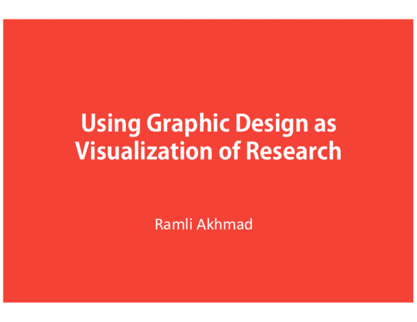 (PDF) Using Graphic Design as Visualization of Research