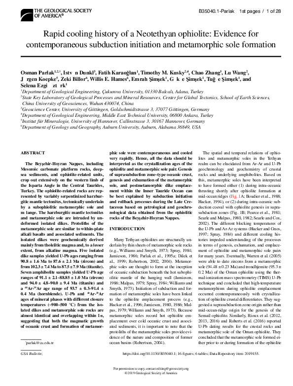  pdf subduction initiation and metamorphic sole formation geological
