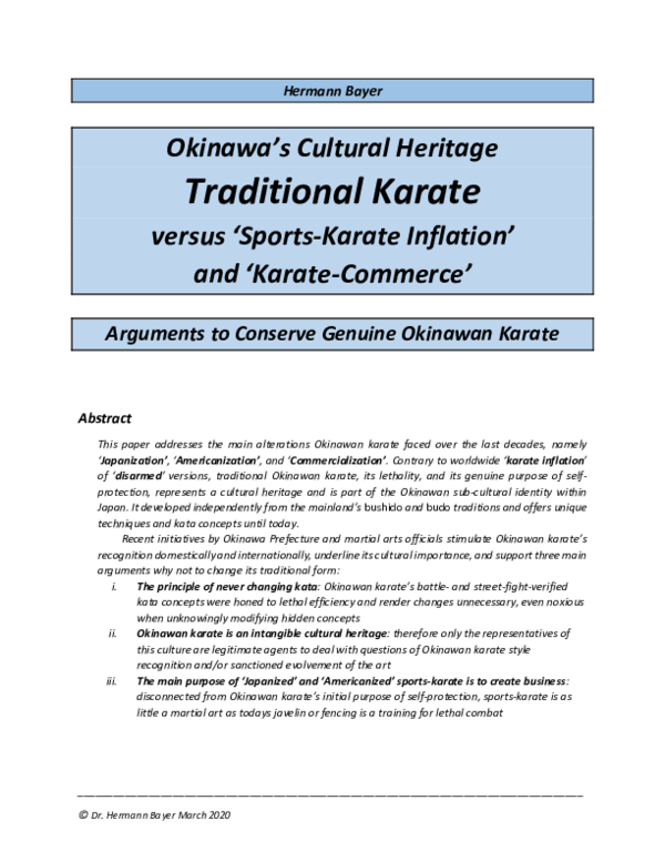 KarateGi zusammenlegen Okinawan