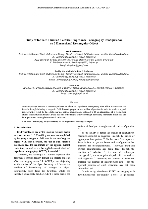 (PDF) Study of Induced Current Electrical Impedance Tomography ...
