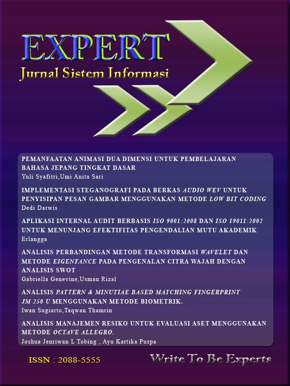 (PDF) Expert Jurnal Manajemen Sistem Informasi Dan Teknologi