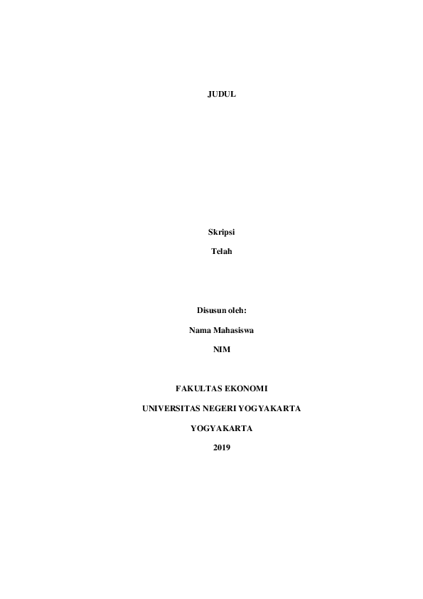 Doc Template Skripsi Lathifah Waroeng Seni Academia Edu