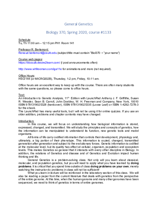 (PDF) Biol370 General Syllabus Renaud Berlemont Academia.edu