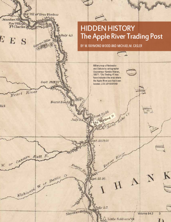 (PDF) HIDDEN HISTORY The Apple River Trading Post Volume 84.2 3