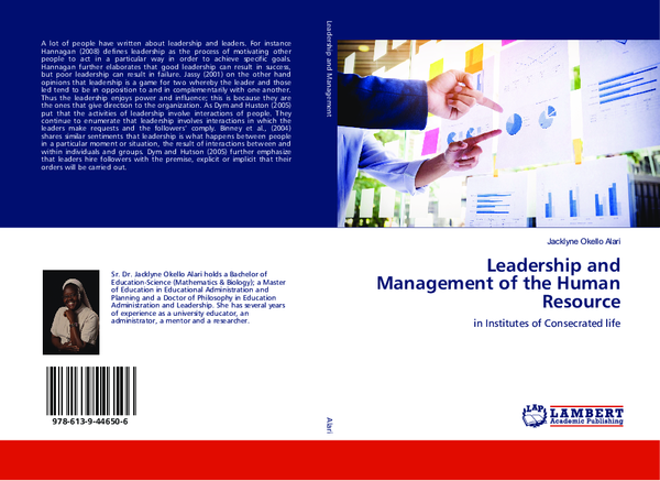 (PDF) Leadership and Management of the Human Resource in Institutes of ...