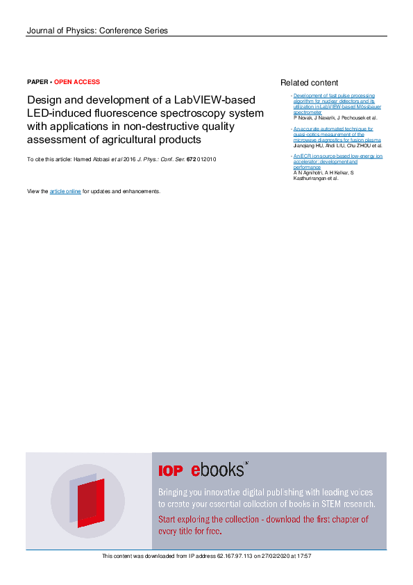 (PDF) Design and development of a LabVIEW based LED induced ...