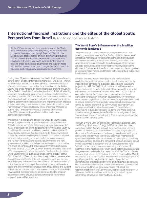 (PDF) International financial institutions and the elites of the Global ...