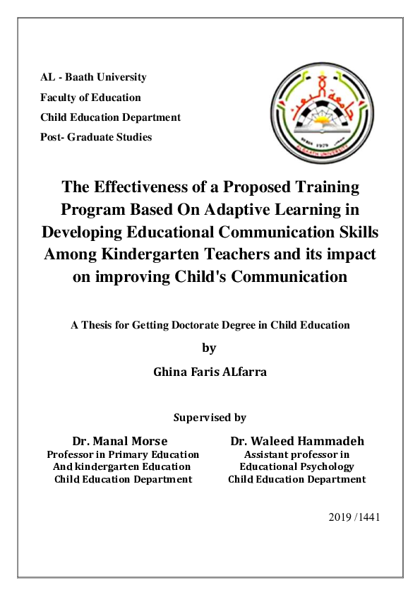 (PDF) The Effectiveness of a Proposed Training Program Based On ...