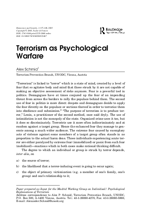 Psychological warfare essay picture