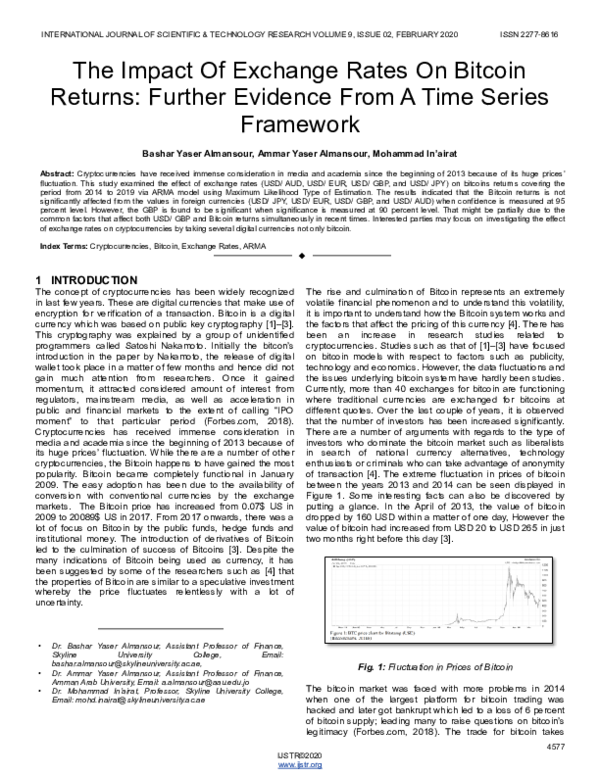 (PDF) The Impact Of Exchange Rates On Bitcoin Returns Further Evidence ...