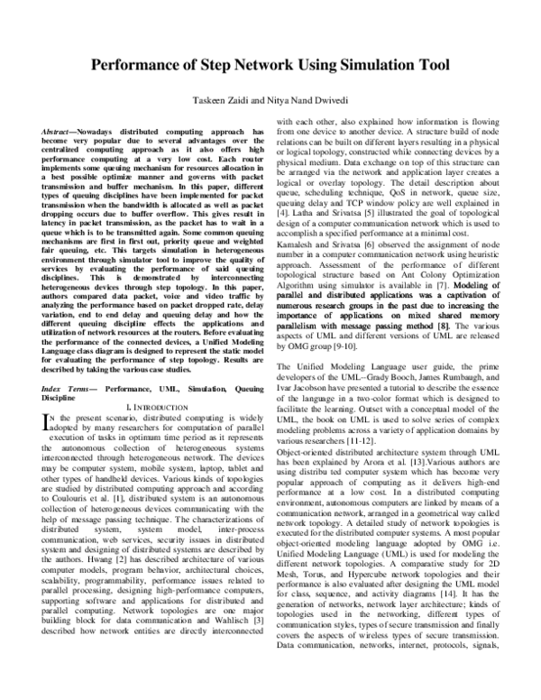 (PDF) Performance of Step Network Using Simulation Tool20200301 26139 ...