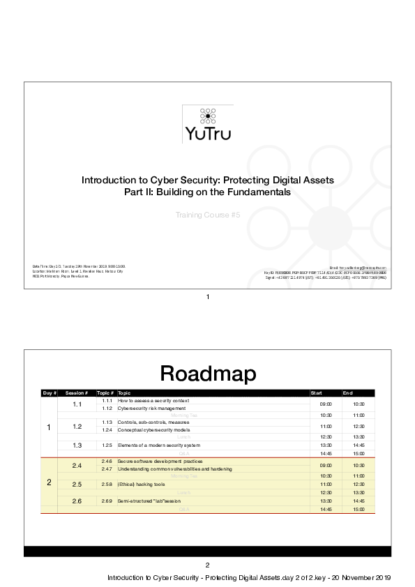 (PDF) Introduction to Cyber Security: Protecting Digital Assets Part 2/2