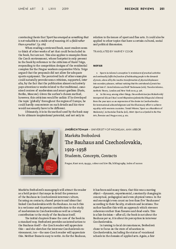  PDF 2019 Review Svobodov Bauhaus Jindrich Toman Academia edu