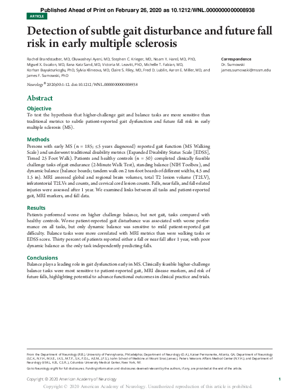 Autisms Subtle Gait Early Detection And Intervention Strategies - 8w415s8