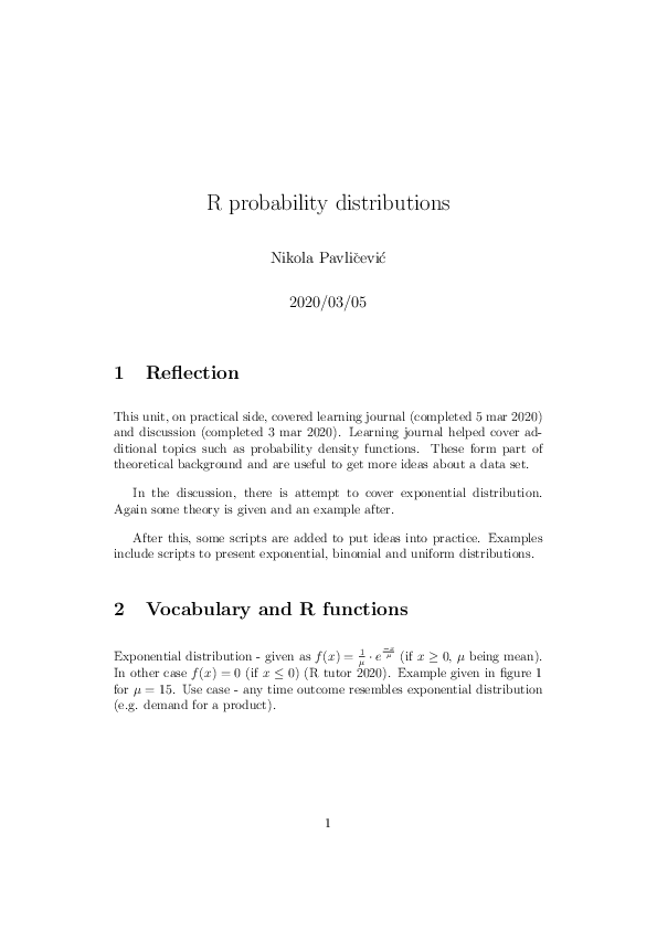 (PDF) R probability distributions example