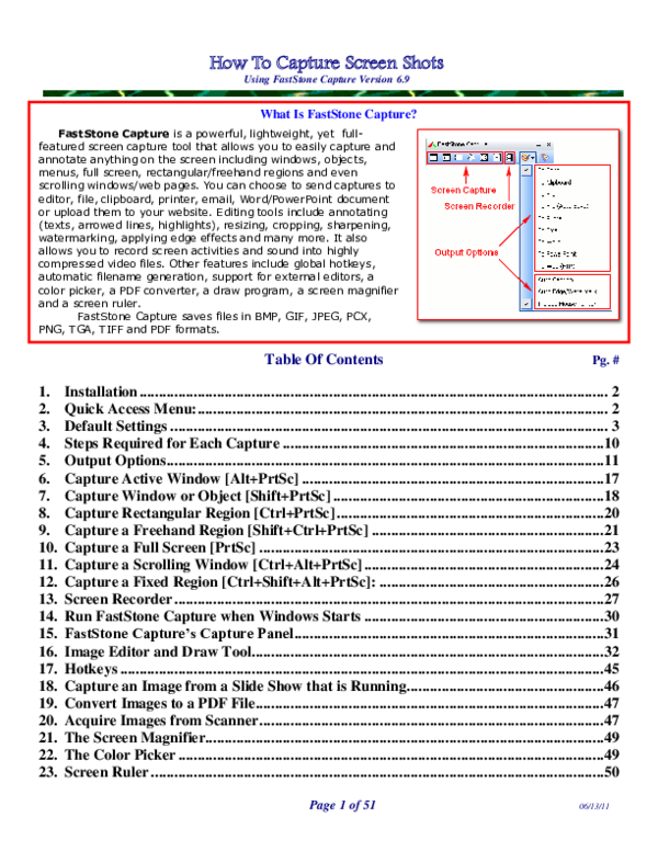 faststone screen capture hotkeys