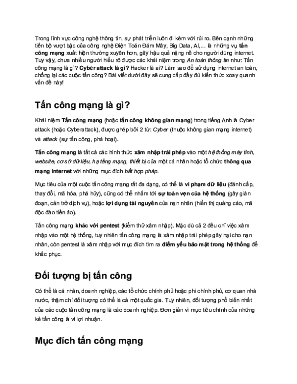 First page of “Trong lĩnh vực công nghệ thông tin”