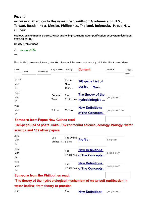 Local literature about water filtration picture