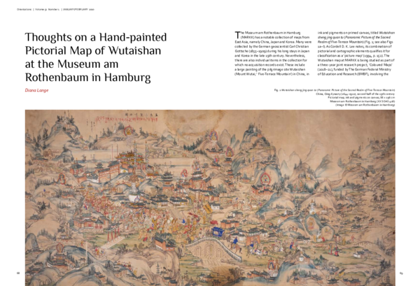 (PDF) Thoughts on a Hand-painted Pictorial Map of Wutaishan at the ...