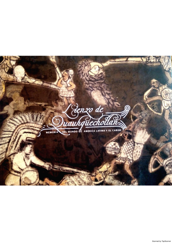 (PDF) Lienzo de Quauhquechollan Lidia Ernestina Gómez García
