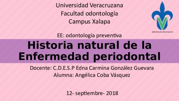 Historia Natural De La Enfermedad Periodontal www.academia.edu