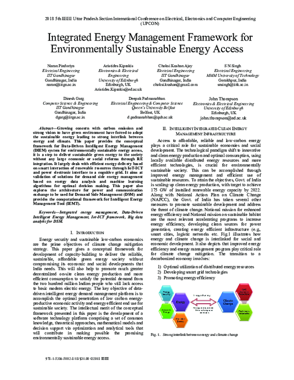 (PDF) Integrated Energy Management Framework for Environmentally ...