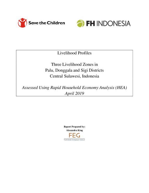 (PDF) Rapid Household Economy Analysis (HEA) in Three Livelihood Zones