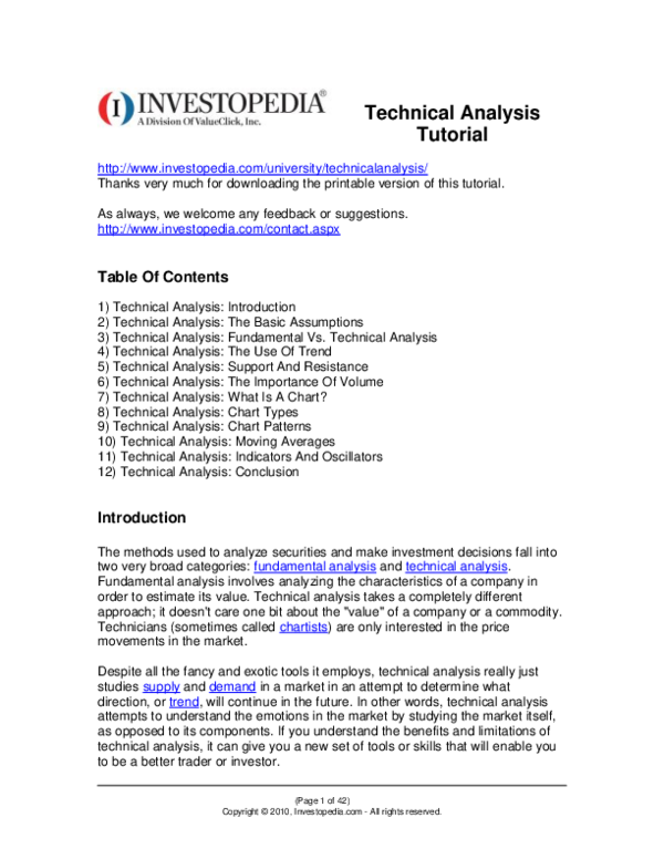 (PDF) Technicalanalysis