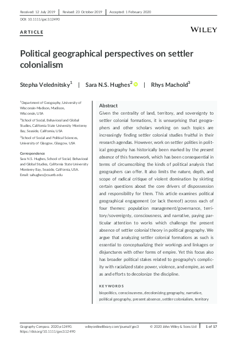 Introduction to settler colonialism image