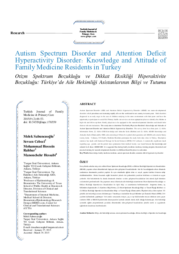 (PDF) Autism Spectrum Disorder and Attention Deficit Hyperactivity ...