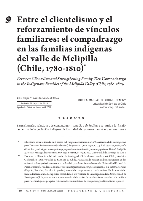 (PDF) Entre el clientelismo y el reforzamiento de vínculos familiares ...