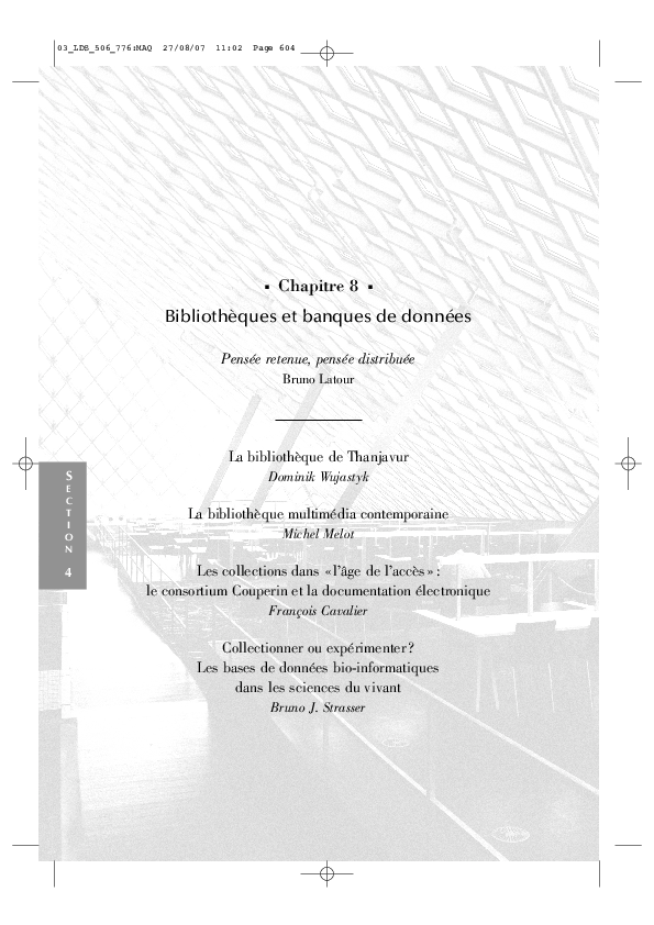 First page of “La bibliothèque de Thanjavur”