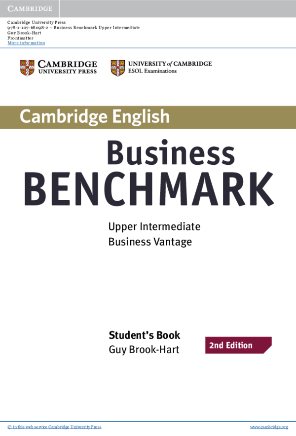 (PDF) Business benchmark2 upper intermediate students book business